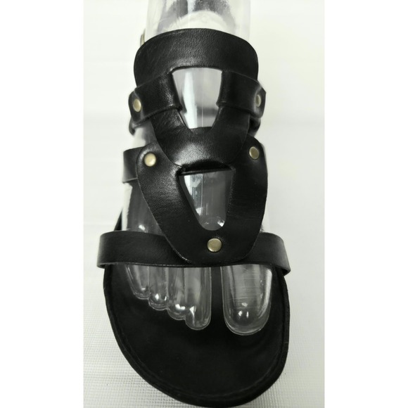 Timberland Studded Leather Sandals 8M Black Women's Slingback Block Heel - Picture 7 of 12